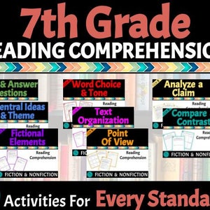 Reading Comprehension for the year: 7th Grade