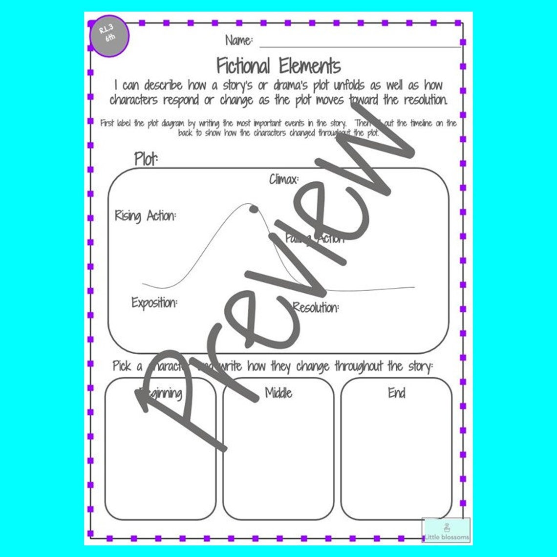 Reading Comprehension for the year: 6th Grade | Etsy