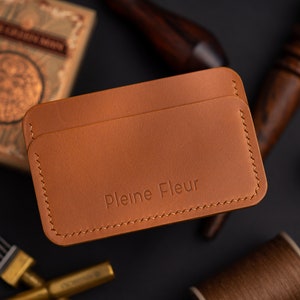 Porte cartes - Fait en cuir pleine fleur - Koala Gold Leather