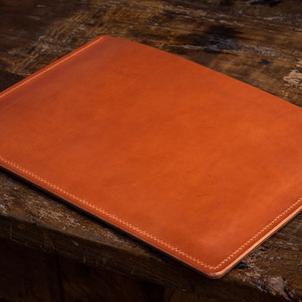 Housse pour iPad pro en cuir pleine fleur - Miel