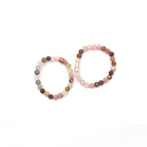 Dainty, stretchy and stackable Tourmaline Fidget Rings - Stress and anxiety relief