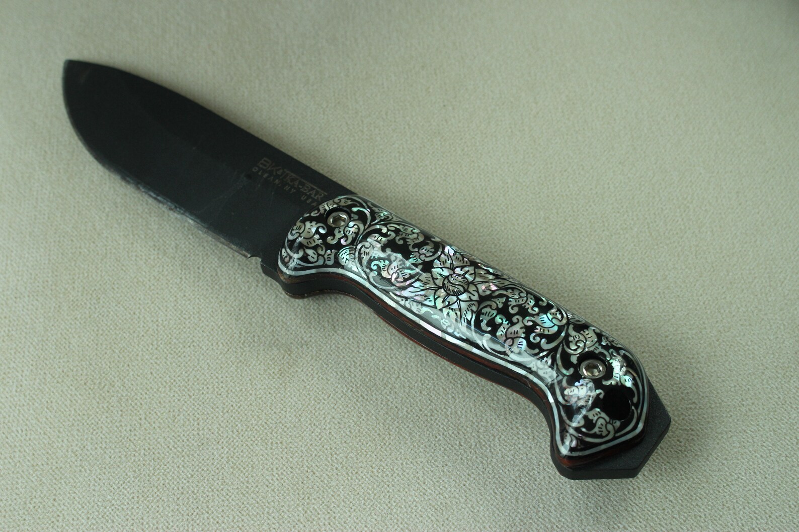Mother of Pearl Knives scales handle fit Becker KA BAR Etsy