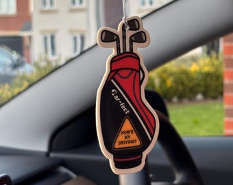 Cherry Golf Air Freshener: Novelty Gift for Golfers, Made in UK