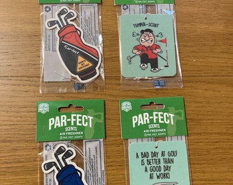 Golf Novelty Car Air Freshener: 4 Pack,