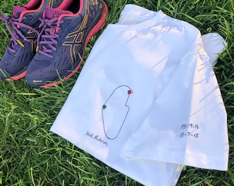 Personalized Parkrun Organic Cotton T-Shirt – Embroidered Runner Gift