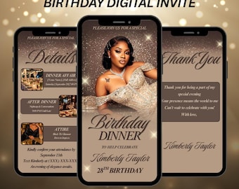 Birthday Dinner Invitation Template – Animated Evite Birthday Invite