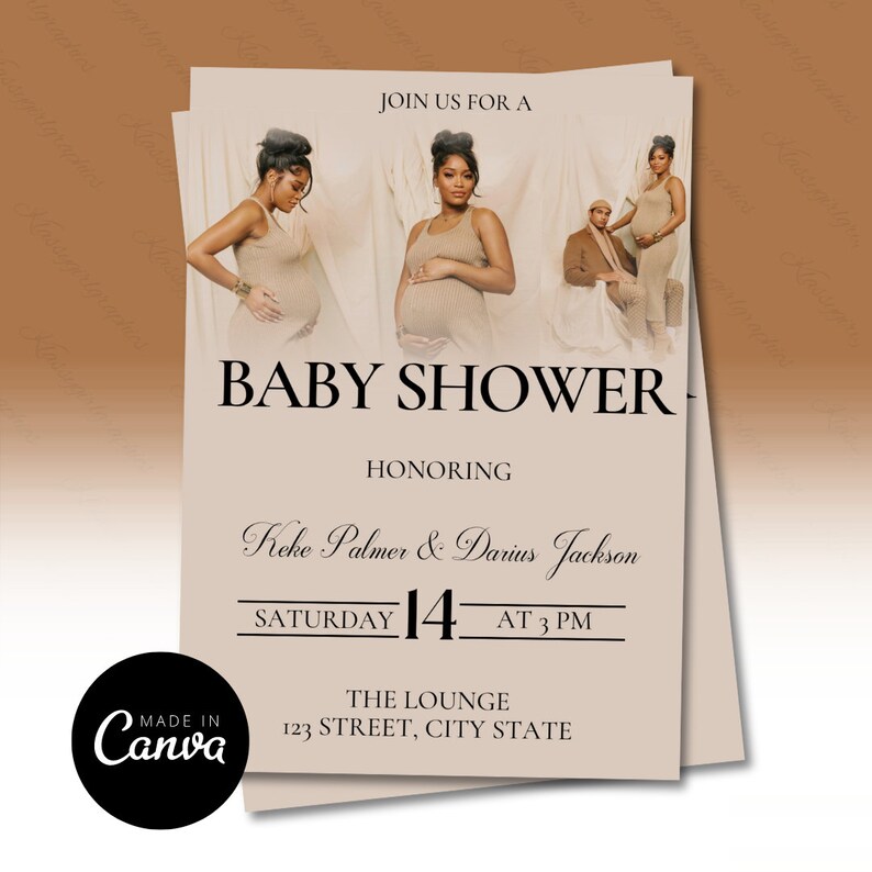 Baby Shower Invitation Baby Shower Template Invite Template Editable Party Invitation Instant