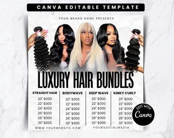 Hair Pricelist Flyer Template