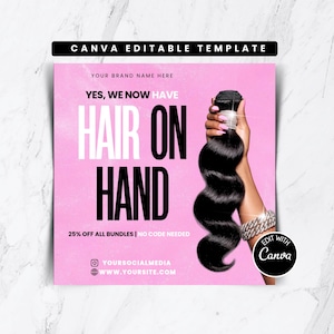 Hair On Hand Flyer Template