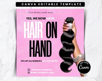 Hair On Hand Flyer Template