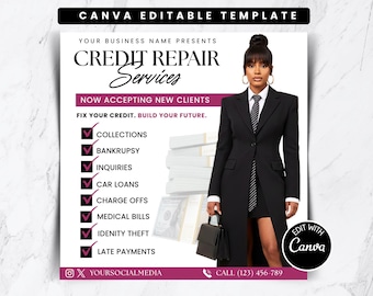 Credit Repair Flyer Template