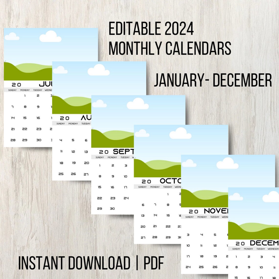 2024-printable-calendar-canva-editable-calendar-template-etsy