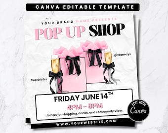 Pop Up Shop Flyer Template