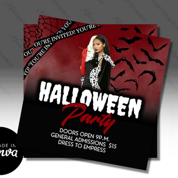 Halloween Party Flyer - Halloween Flyer Template - Halloween Sale Flyer - Flash Sale - Boutique - New Arrivals - Halloween Flyer - Holiday