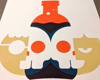 Drinking Buddies: Beautiful, Limited Edition, Screen Printed Poster