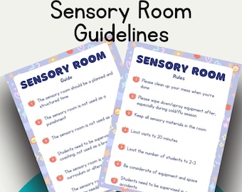 Pautas y reglas para la sala sensorial (impresión digital)