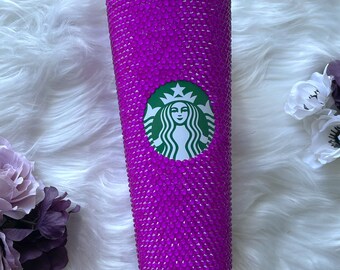 Purple Bling Tumbler | Birthday Gift for Her | Christmas Gifts for Women | Anniversary Gifts for Wife | Just Because Gift