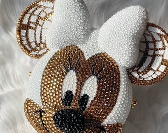 Minnie inspired Concha Bling Crossbody Bag
