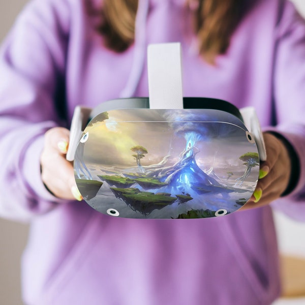 Gamer Accessories Skin Oculus Quest 2 Full Wrap Stickers Funny VR Goggles gift idea Controller skin
