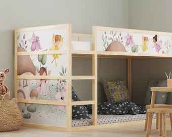 Fee, Ikea Kura Bett Aufkleber, Abziehbilder Haut für Kinderzimmer Aufkleber Set Kinder Dekor