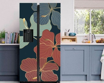 Decal Fridge Refrigerator Skin Decor KITCHEN Skin Fridge Wrap Vinyl Sticker Fridge Cover Kitchen Wall Decor Fridge Art Decal