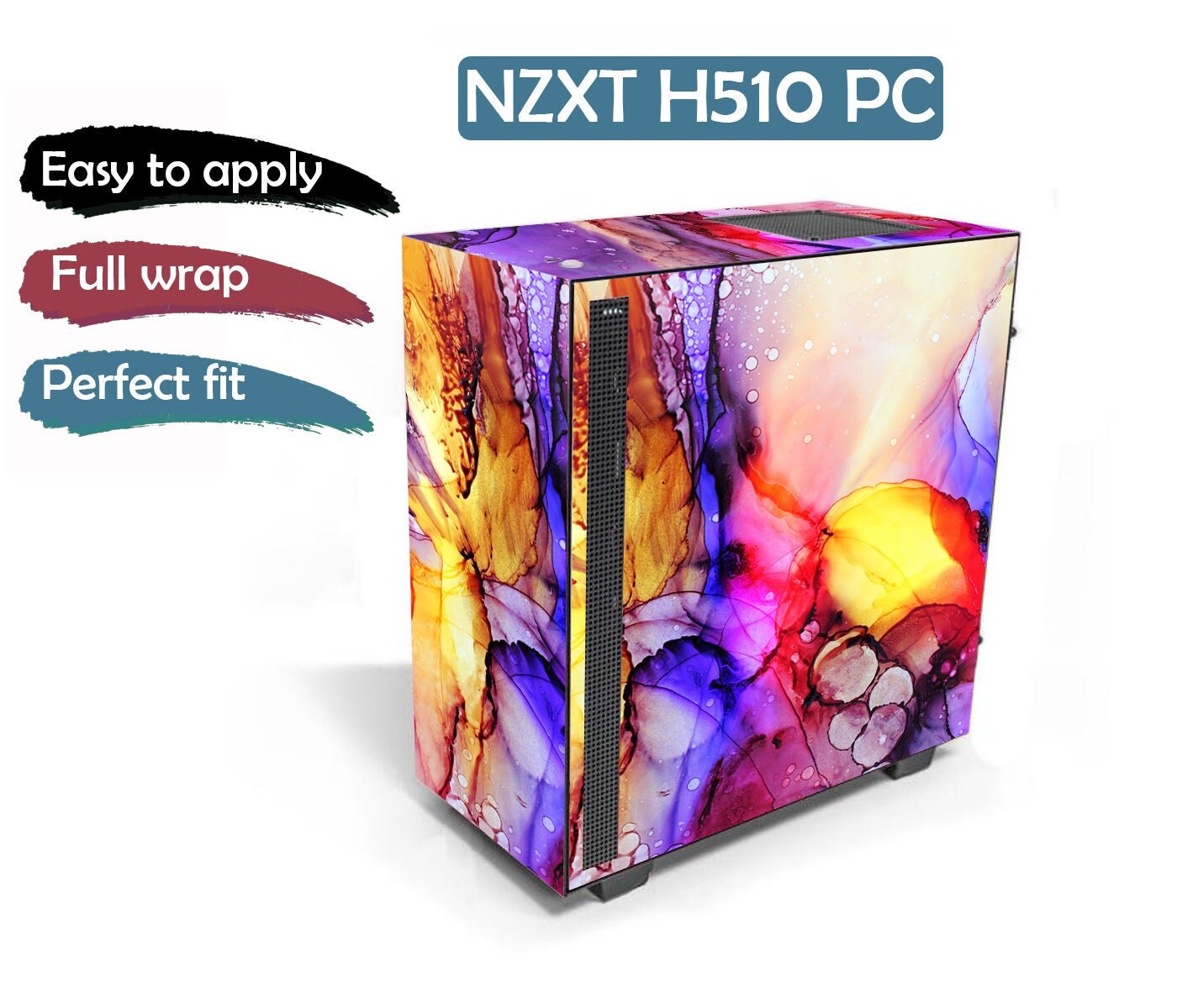 NZXT H510 PC Vinyl Decal Full Wrap Skin Custom Computer Case Etsy