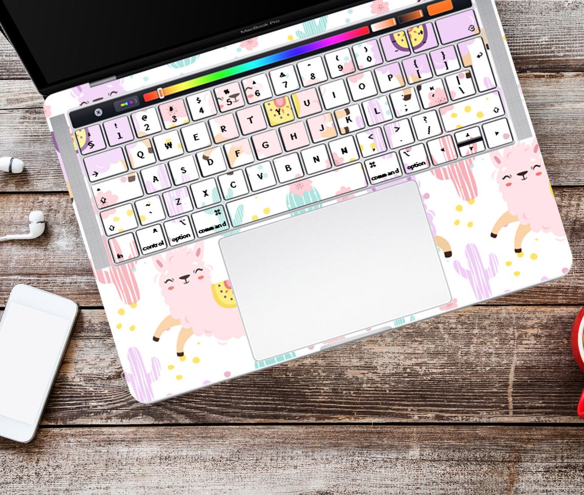 Cute Lama Keyboard Decal Macbook Pro Macbook Air 2020 Keyboard Etsy