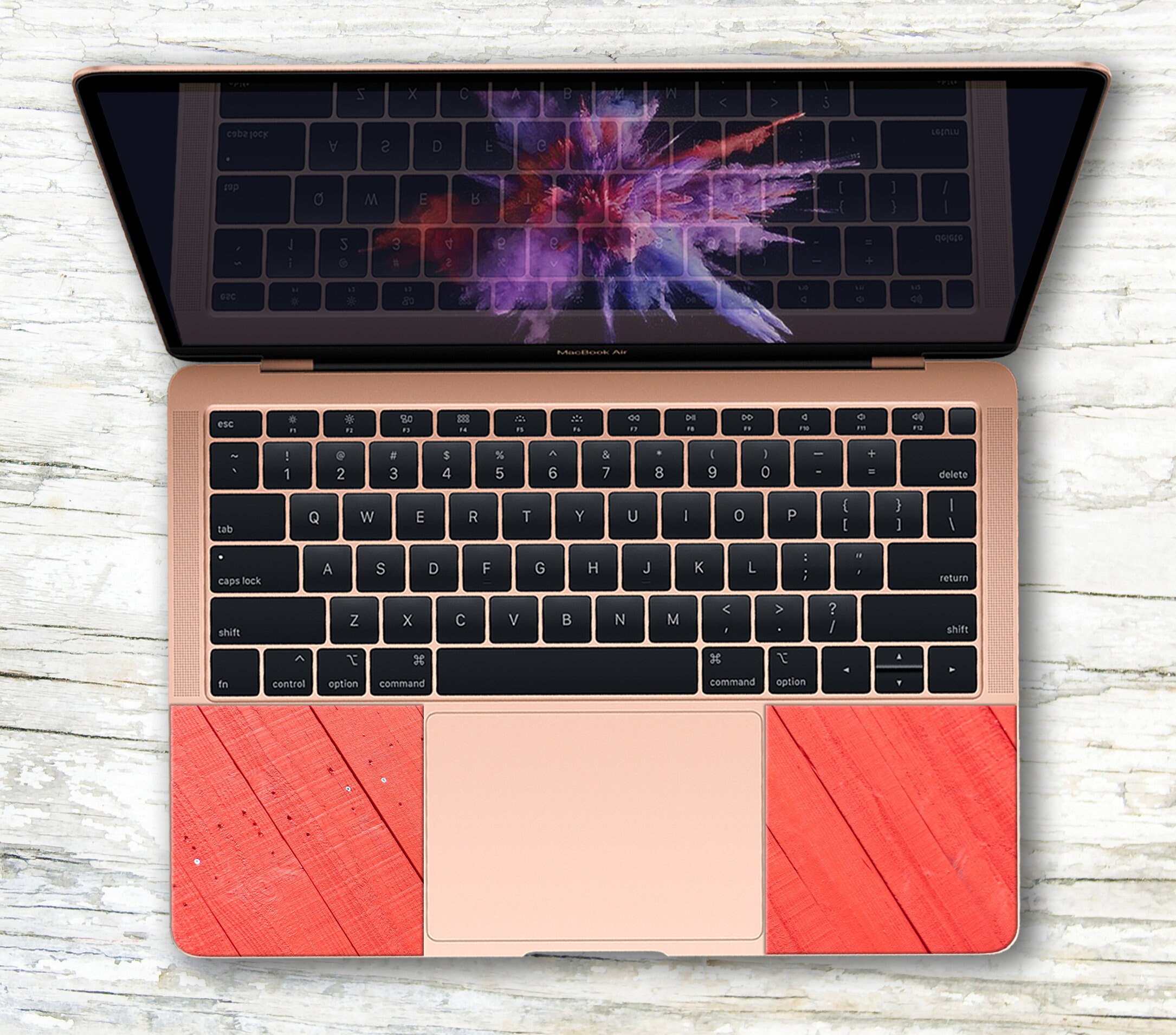 Wood Decal Laptop HP Keyboard Sticker 14 inch Universal Laptop Etsy