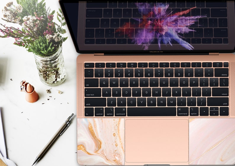 Rose Gold HP Laptop Skin Asus Chromebook Decal Acer Lenovo Etsy