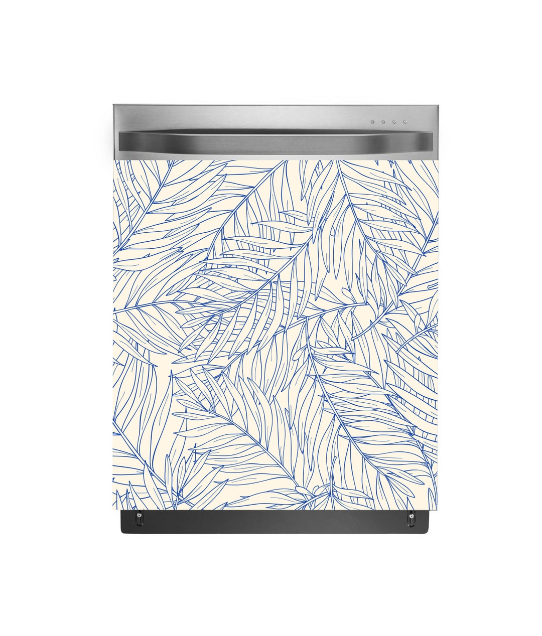Vinyl Kitchen Decor Dishwasher Vinyl Sticker Damask Waterproof Etsy