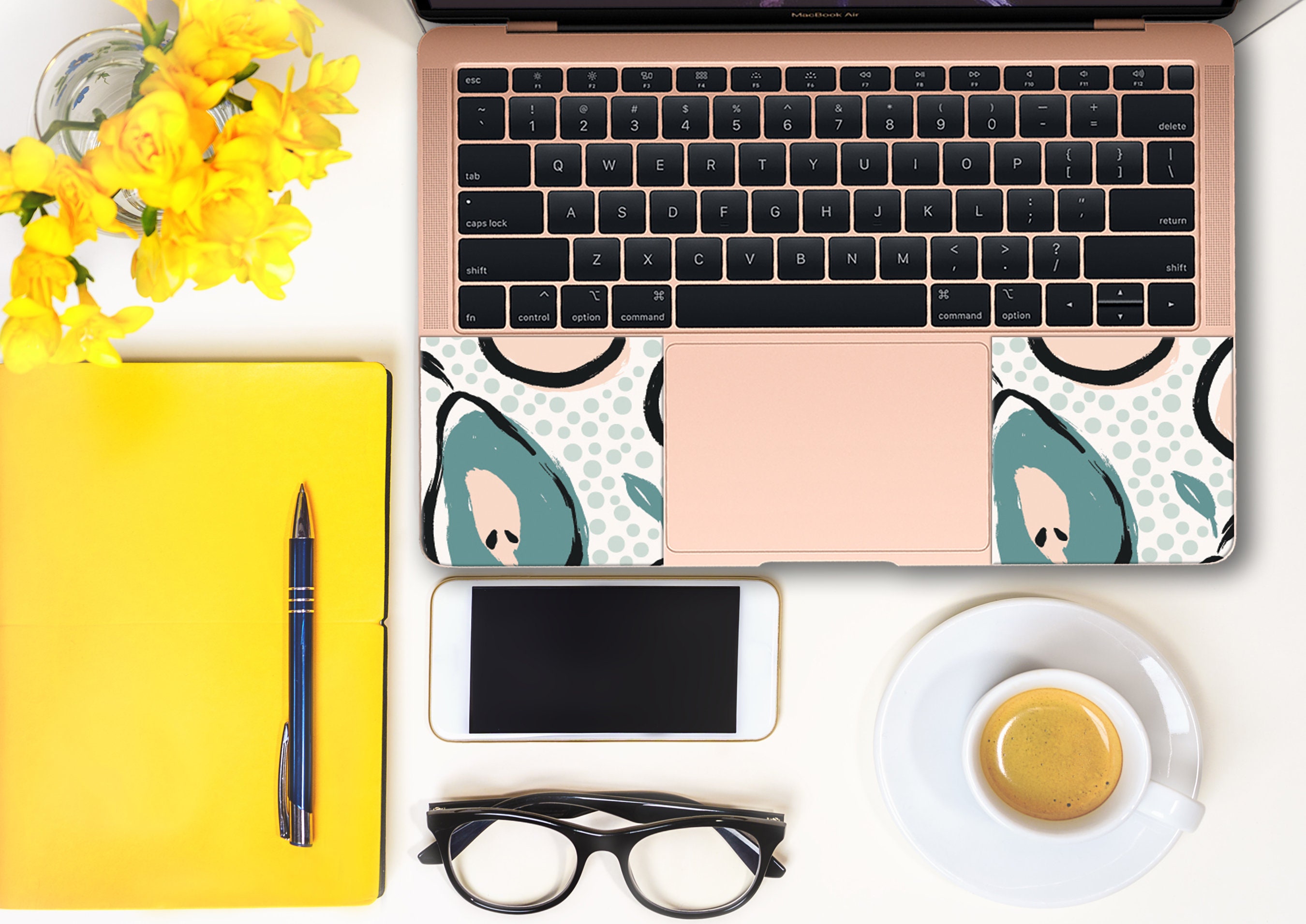 Abstract art Decal Laptop 11.6 15 15.6 Etsy