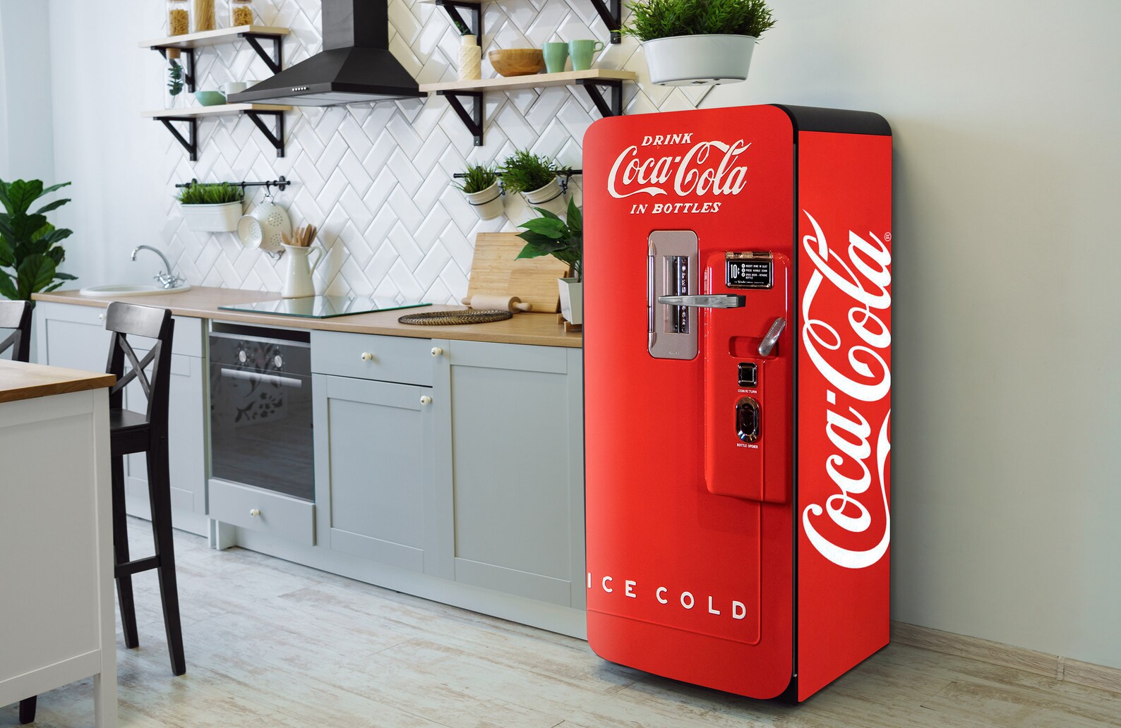 Vintag Vinyl Fridge Retro Decal Sticker Wrap Kitchen Decor Etsy