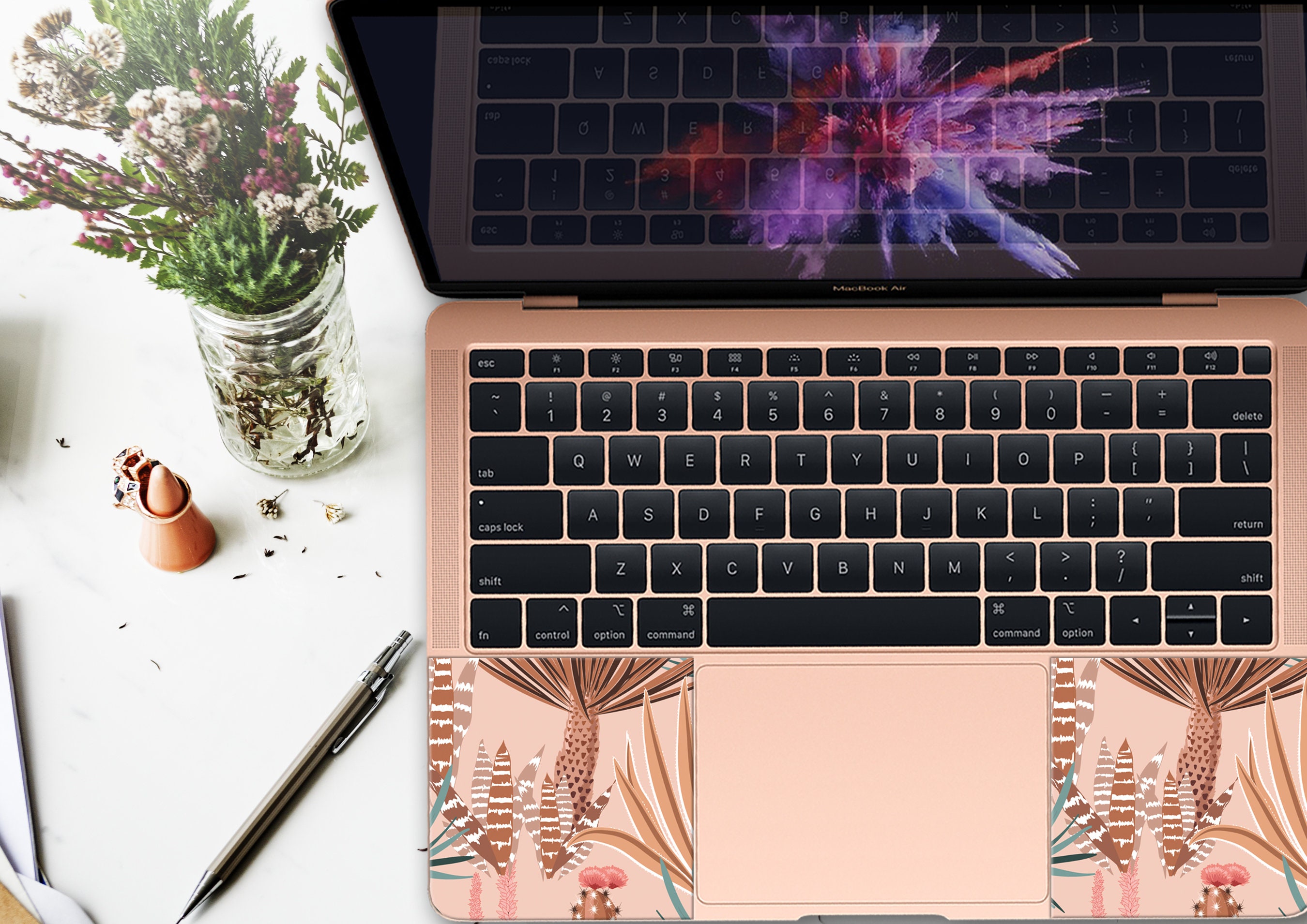 Rose Gold Chromebook Stickers Laptop Decal Lenovo Acer ... Rose Gold Chromebook Stickers Laptop Decal Lenovo Acer ...