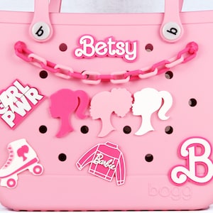 Custom Pink Doll Bogg Bag Charms. Fashion Doll Bogg Bag Accessories. Bogg Bag Buttons. Bogg Bag Name Tag. Custom Simply Southern Bag Charms image 1