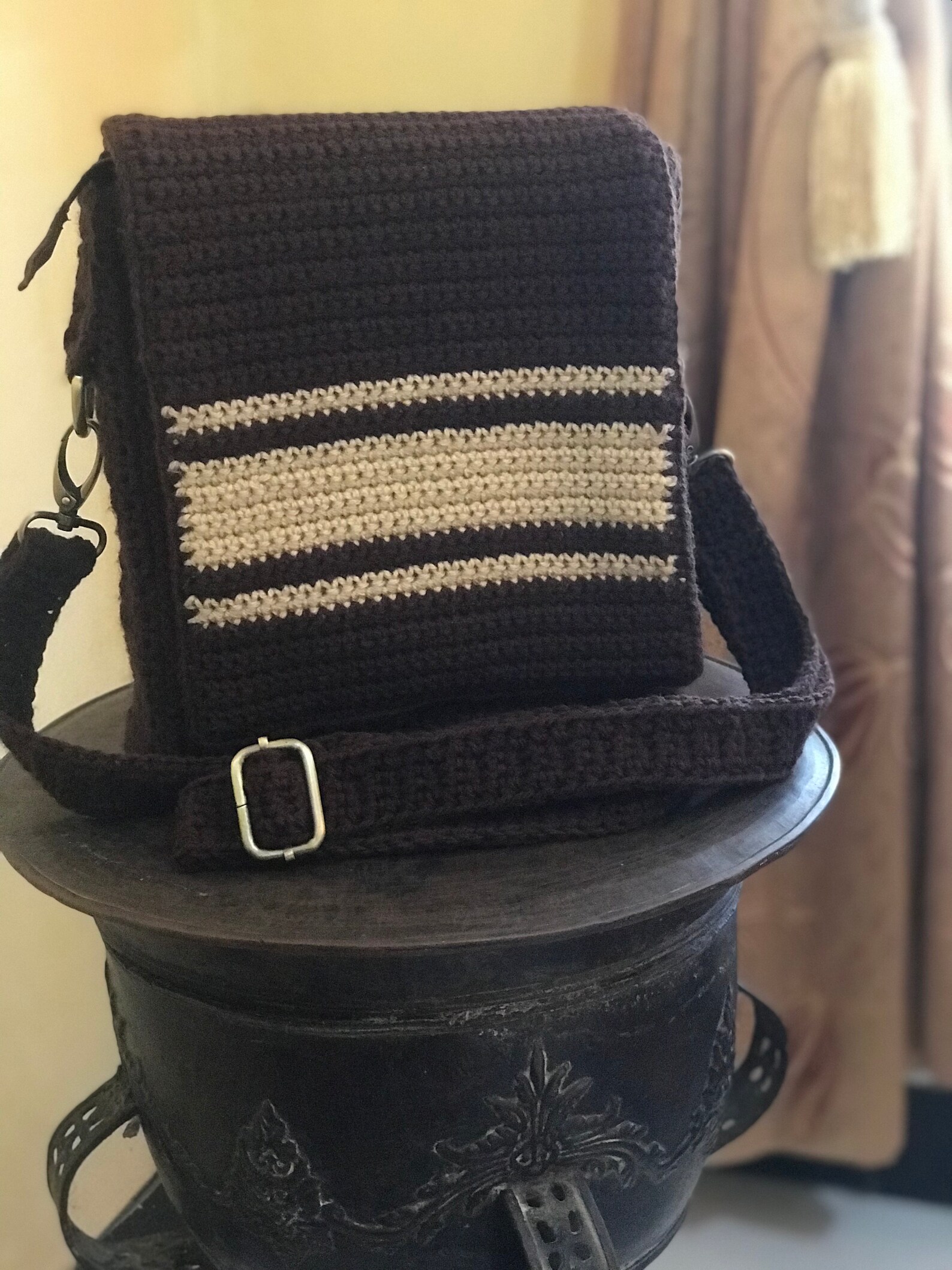 Crochet messenger bag Etsy