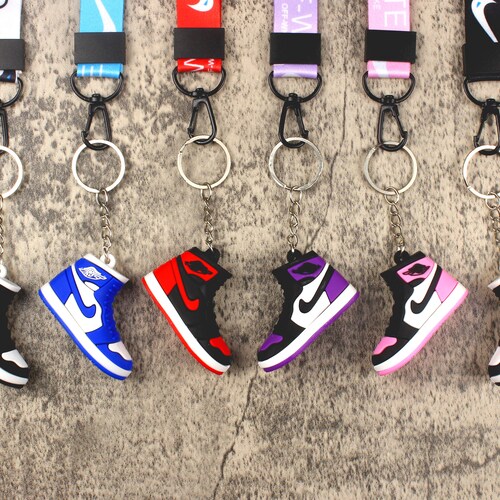 La nuestra Activar suficiente N I K E Jordan Shoes Keychain and Lanyard/n I K E Shoes - Etsy