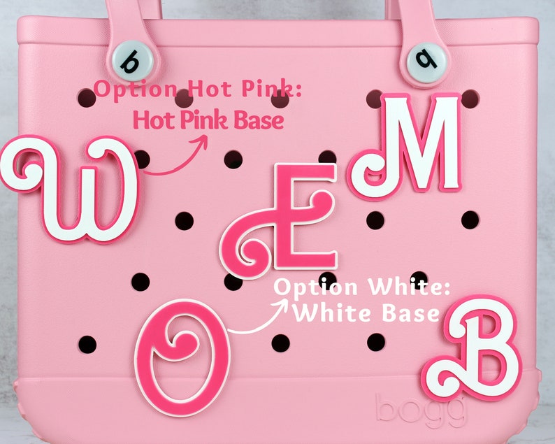 Custom Pink Doll Bogg Bag Charms. Fashion Doll Bogg Bag Accessories. Bogg Bag Buttons. Bogg Bag Name Tag. Custom Simply Southern Bag Charms Monogram