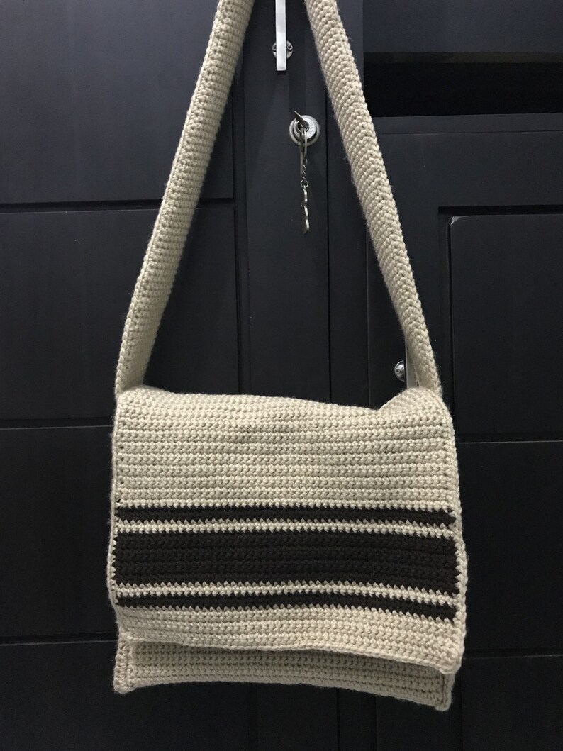 Crochet Messenger Bag Etsy