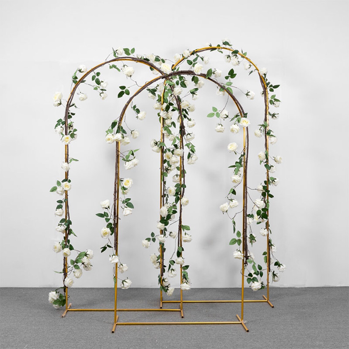 3 PCS Metal Arch Wedding Backdrop Arch Stand Gold Metal Iron Etsy