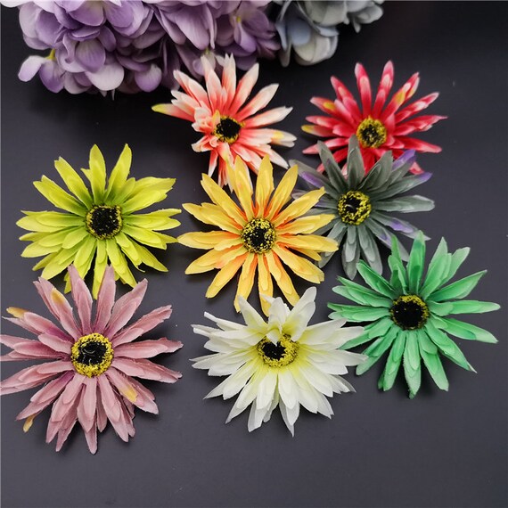 artificial flower heads