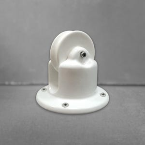 Roldana de porcelana branca, estilo vintage, para montagem saliente