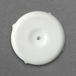 Biała porcelanowa puszka przyłączeniowa, 78 x 45 mm, montaż powierzchniowy w stylu vintage