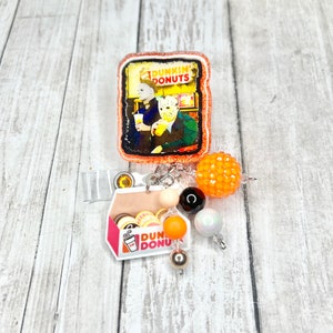 Halloween horror movie mask badge reel, scary mask badge reel, Halloween badge reel, badge reel,