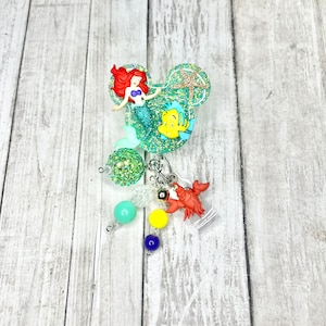 Disney Little mermaid badge reel, Princess Ariel badge reel, nurse badge reel, medical assistant badge reel, ID holder, badge holder