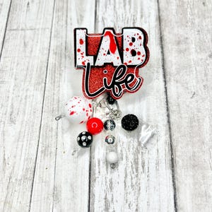 Lab Life Badge Reel: Bloody Nurse Retractable Badge