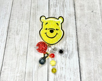 Winnie the Pooh Badge Reel: Handmade ID Holder