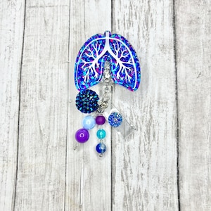 Glitter Lungs Badge Reel: Nurse ID Holder