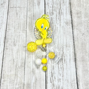 Lindo porta credencial de pájaro amarillo, porta credencial de pájaro de la vieja escuela, porta credencial de enfermera, porta credencial de asistente médico, porta credencial, porta credencial