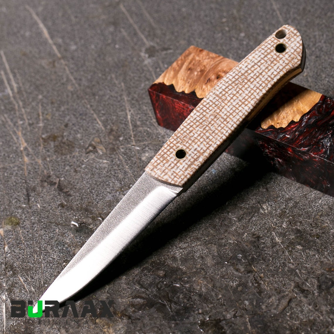 BURLAP MICARTA by BURLAX jute Knife Handle Scales Etsy