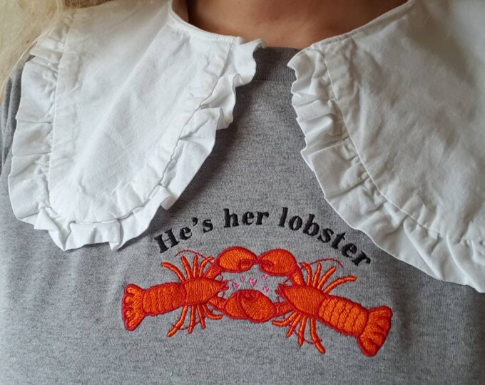 He's Her Lobster Phoebe Buffay Friends Quote Embroidered T Shirt